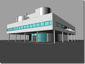 Video di Ville Savoye modellata con VisualARQ