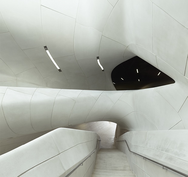 Curvas NURBS definen la arquitectura de la Northwest Louisiana History Museum y Louisiana Sports Hall of Fame Curvas NURBS definen la arquitectura de la Northwest Louisiana History Museum y Louisiana Sports Hall of Fame