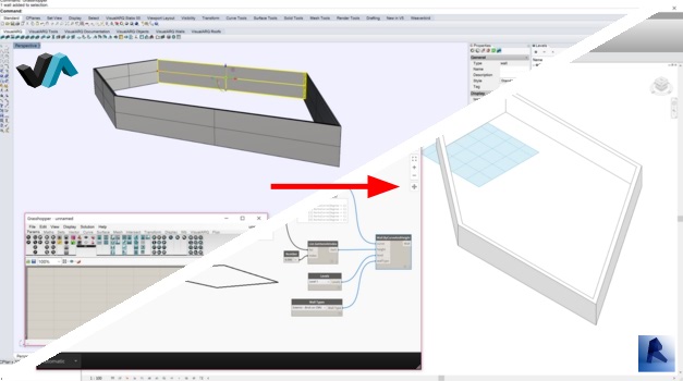 VisualARQ to Revit via Flux.io