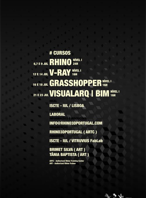 Cursos de Rhino, V-Ray, Grasshopper y VisualARQ + BIM