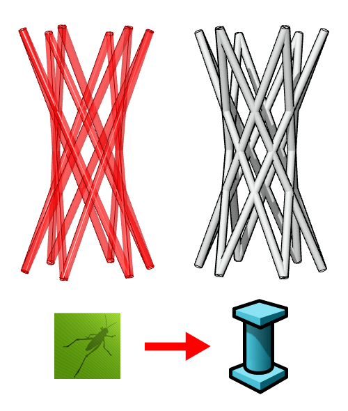 Comparison between the Grasshopper column on the left and the VisualARQ column on the right.