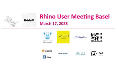 VisualARQ at the Rhino User Meeting in Basel
