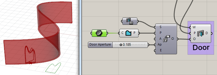 Door from custom profile
